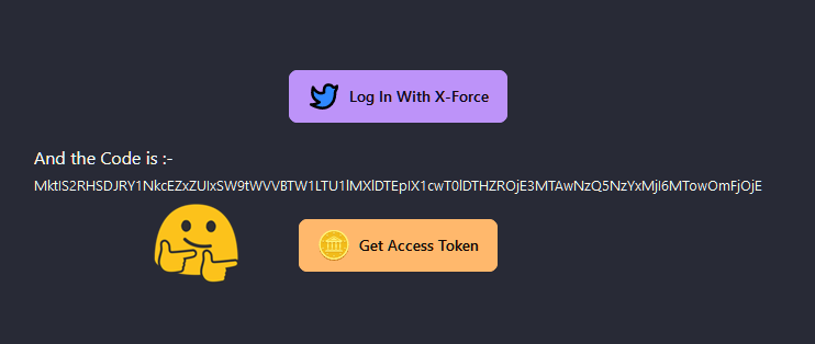 Click here to get the Access Token