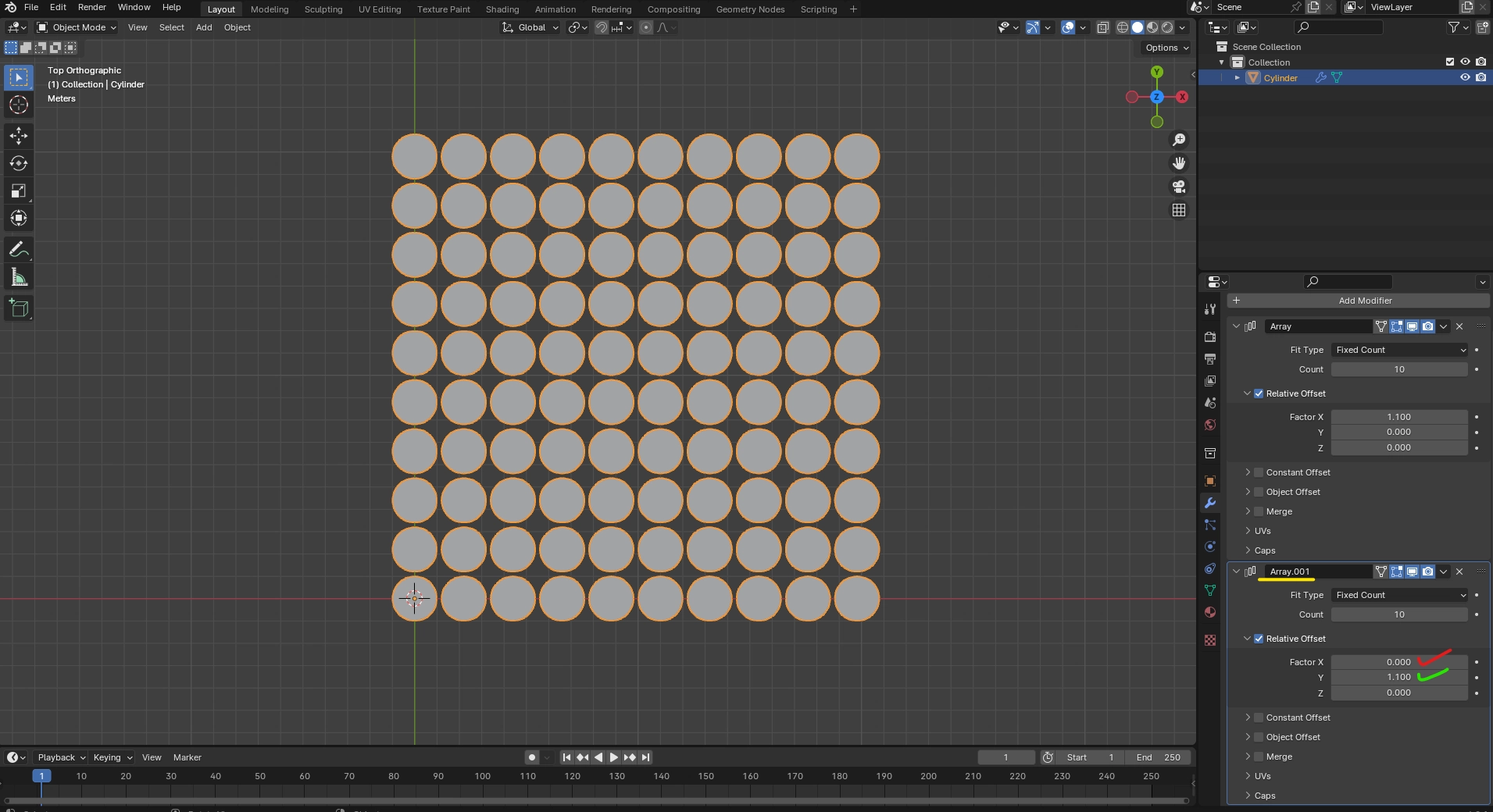 Step 2.3: Array Modifier 2