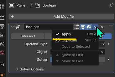 Step 4.3: Add a Boolean Modifier